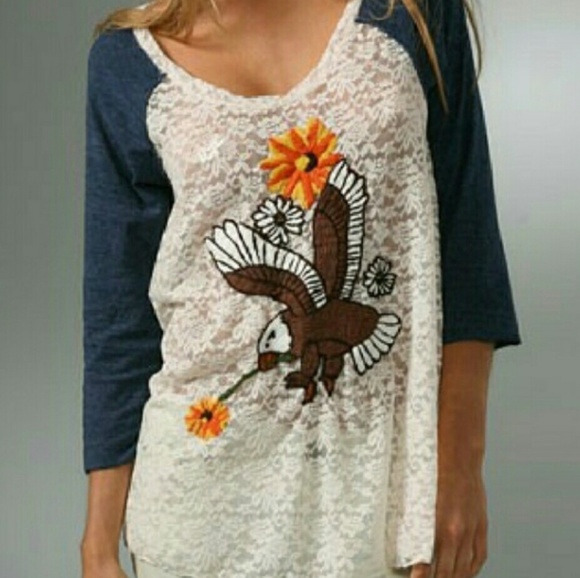 We The Free Tops - We The Free Lace Baseball Tee